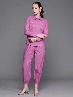 Indo Era - Lavender Pure Cotton Full Sleeves Co-Ord Set