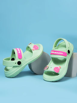 Bubblegummers - Green Casual Sandals for Kids