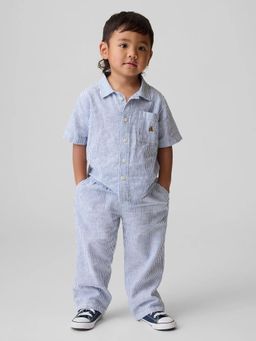 GAP - Boys Vertical Stripes Relaxed Fit Mid Rise Trousers