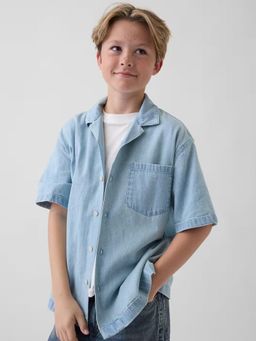 GAP - Kids Relaxed Fit Camp Collar Camp Shirt