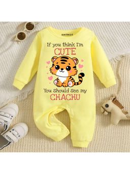 KNITROOT - Chachu Theme If You Think I'M Cute You Should See My Chachu Text Romper