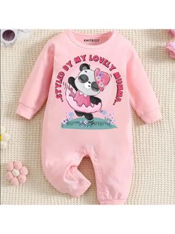 KNITROOT - Mom Theme Styled By My Lovely Mumma Text Romper - Pink