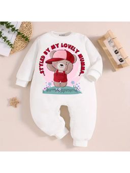 KNITROOT - Mom Theme Styled By My Lovely Mumma Text Romper - White