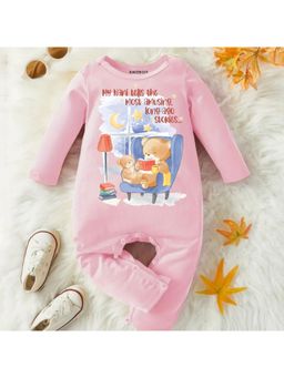 KNITROOT - Nani Theme Nani's Bedtime Stories Text Romper - Pink
