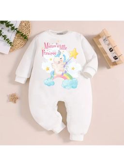 KNITROOT - Mamu Theme Mamu's Little Princess Text Romper - White