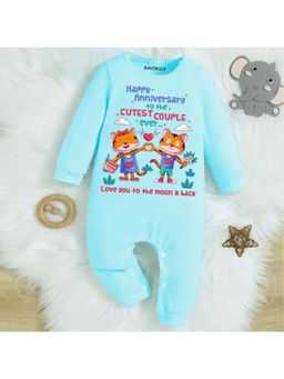 KNITROOT - Anniversary Theme Happy Anniversary To The Cutest Couple Text Romper