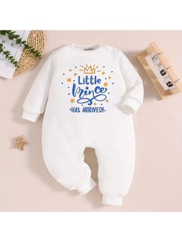 KNITROOT - New Born Theme Cotton Little Prince Has Arrived! Text Romper (0-3 Months)