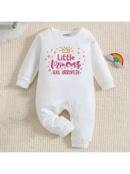 KNITROOT - New Born Theme Cotton Little Princess Has Arrived! Text Romper (0-3 Months)