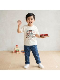 Nino Bambino - Organic Cotton Round Neck T-Shirt For Boys