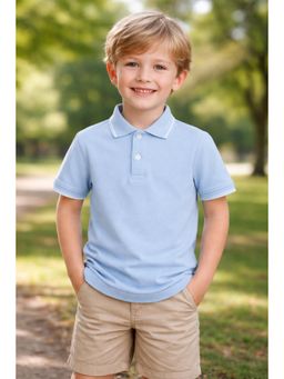 Nino Bambino - Organic Cotton Collar Neck T-Shirt For Boys