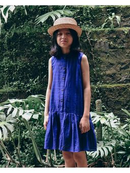 Love the world today - Blue Pitter Patter High Low Lined Knee Dress