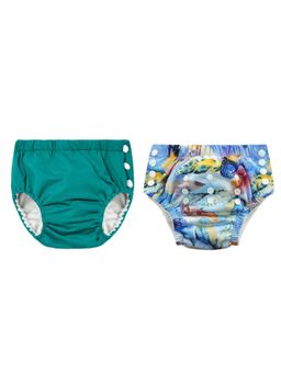 Chinmay Kids - Reusable Swim Diaper Pants - Pack of 2 (4BT_SWIM_121) (Large)