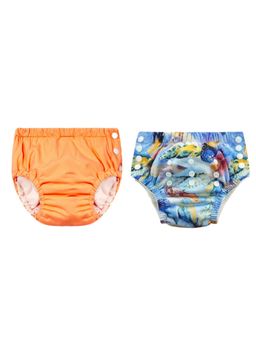Chinmay Kids - Reusable Swim Diaper Pants - Pack of 2 (4BT_SWIM_71) (Large)