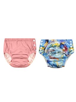 Chinmay Kids - Reusable Swim Diaper Pants - Pack of 2 (4BT_SWIM_96) (Large)