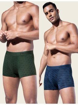 DaMENSCH - Men Multi-Color Modal Abstract Trunks (Pack of 2)