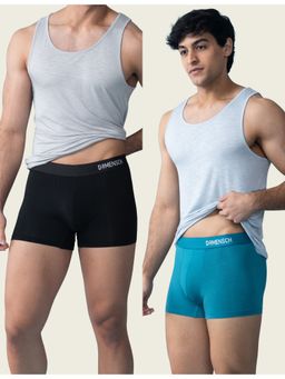 DaMENSCH - Men Multi-Color Modal Solid Trunks (Pack of 2)