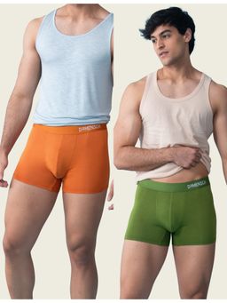 DaMENSCH - Men Multi-Color Modal Solid Trunks (Pack of 2)