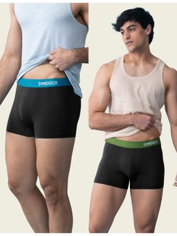 DaMENSCH - Men Multi-Color Modal Solid Trunks (Pack of 2)