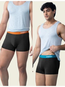 DaMENSCH - Men Multi-Color Modal Solid Trunks (Pack of 2)