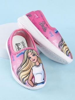 Kidsville - Kids Girls Barbie Printed Pink Shoes