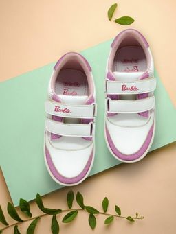 Kidsville - Kids Girls Printed White Shoes