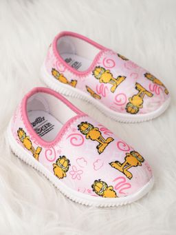 Kidsville - Garfield Printed Lycra Shoes For Kids Girls
