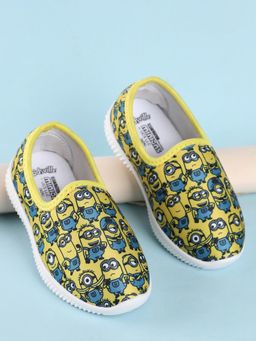 Kidsville - Kids Girls Minions Printed Yellow Shoes
