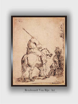 The Art House - Rembrandt Horse Framed Wall Art