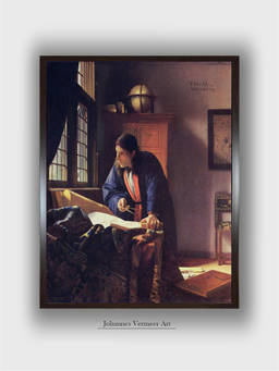 The Art House - Geographer Johannes Framed Wall Art