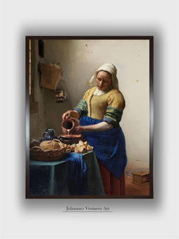 The Art House - Milkmaid Johannes Framed Wall Art