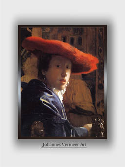 The Art House - Johannes Vermeer Framed Wall Art