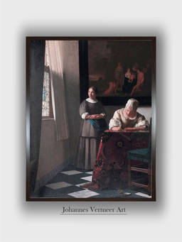 The Art House - Writing Letter Framed Wall Art