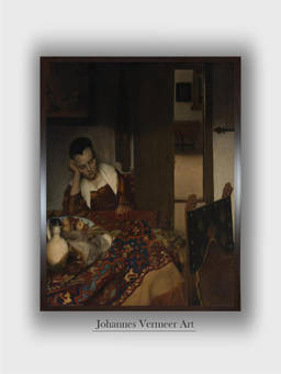 The Art House - Asleep Table Framed Wall Art