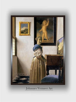 The Art House - Standing Virginal Framed Wall Art