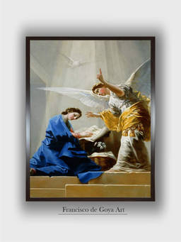 The Art House - Annunciation Francisco Framed Wall Art