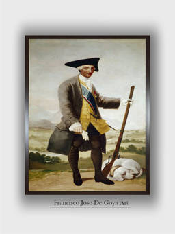The Art House - Carlos Hunting Framed Wall Art