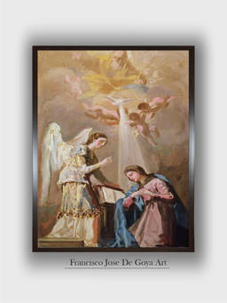 The Art House - Annunciation Francisco Framed Wall Art