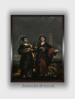 The Art House - Saint Justa Framed Wall Art