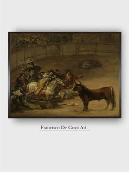 The Art House - Bullfight Suerte Framed Wall Art
