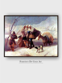 The Art House - Snowstorm Francisco Framed Wall Art