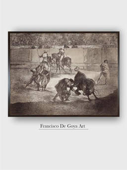 The Art House - Bullfighter Enters Framed Wall Art