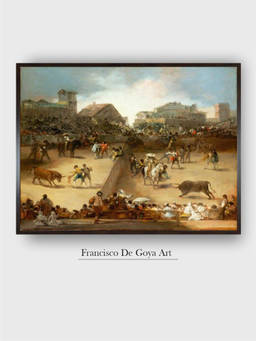 The Art House - Bullfight Divided Framed Wall Art