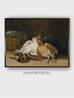 The Art House - Still Chickens Framed Wall Art