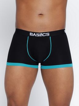 BASIICS by La Intimo - Men Black Cotton/Elastane Bold Micro Sport Trunk