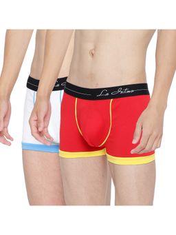 La Intimo - Men Multi-Color Cottonbold Micro Sport Trunks (Pack of 2)