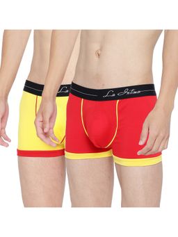 La Intimo - Men Multi-Color Cottonbold Micro Sport Trunks (Pack of 2)