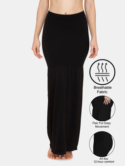 Zivame - Seamless All Day Mermaid Saree Shapewear - Black