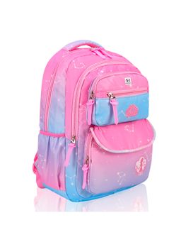 NFI Essentials - Trendy Korean Pink Printed School Backpack for Student Girls