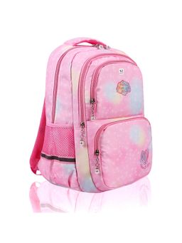 NFI Essentials - Trendy Korean Design Pink Printed School Backpack for Girls