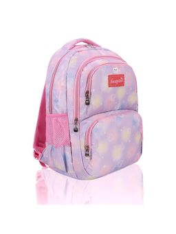NFI Essentials - Trendy Korean Purple Printed School Backpack for college Girls